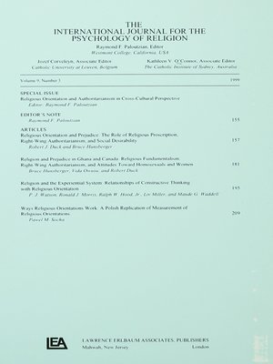 cover image of Religious Orientation and Authoritarianism in Cross-cultural Perspective